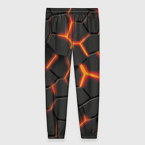 Женские брюки Разлив лавы / 3D-принт – фото 2