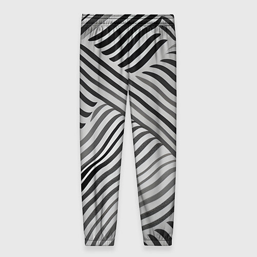 Женские брюки Оптическая иллюзия полосы / 3D-принт – фото 2