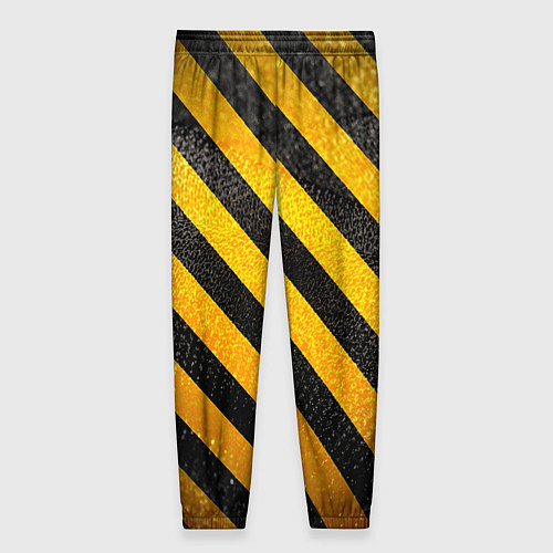 Женские брюки Черно-желтая опасность / 3D-принт – фото 2