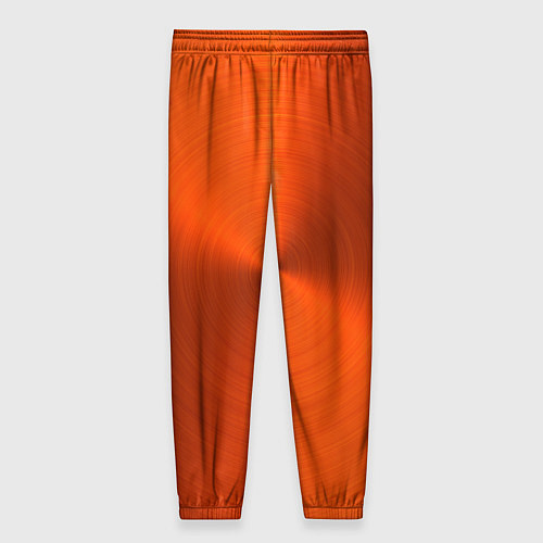 Женские брюки Оранжевый волнообразный дисковый узор / 3D-принт – фото 2
