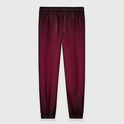 Женские брюки Марсала темная, градиент / 3D-принт – фото 2