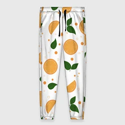 Женские брюки Апельсины с листьями