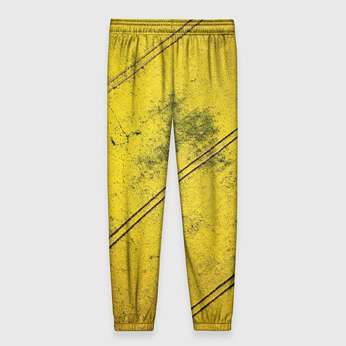 Женские брюки Абстрактная ярко-золотая текстура / 3D-принт – фото 2