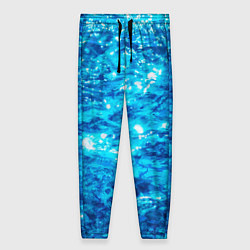 Брюки женские Текстура воды, цвет: 3D-принт