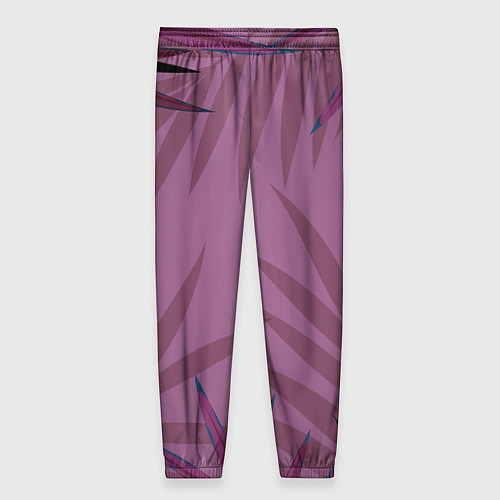 Женские брюки Розовая пальма / 3D-принт – фото 2