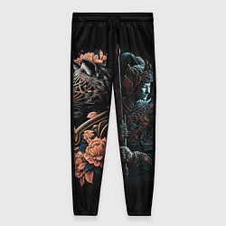 Женские брюки Самурай и тигр