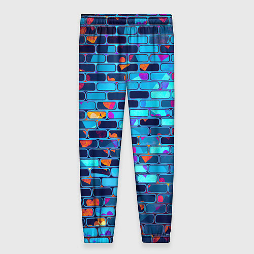 Женские брюки Кирпичные сердца / 3D-принт – фото 2