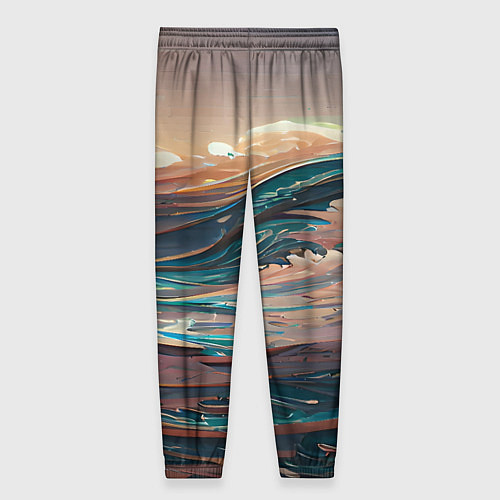 Женские брюки Необъятный океан / 3D-принт – фото 2