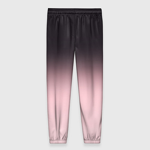 Женские брюки Градиент: от черного к розовому / 3D-принт – фото 2