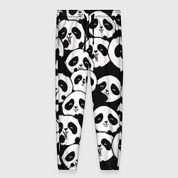 Брюки женские Весёлые панды, цвет: 3D-принт