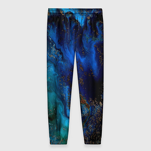 Женские брюки Жидкие холодные краски / 3D-принт – фото 2