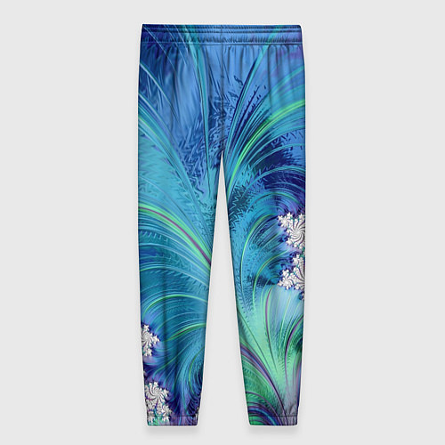 Женские брюки Авангардная фрактальная композиция / 3D-принт – фото 2