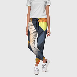 Брюки женские Полосы геометрия узор, цвет: 3D-принт — фото 2