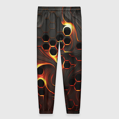Женские брюки Огненная сетка / 3D-принт – фото 2