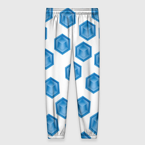 Женские брюки Многоугольник паттерн / 3D-принт – фото 2