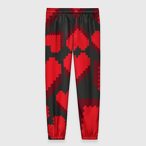 Женские брюки Pixel hearts / 3D-принт – фото 2