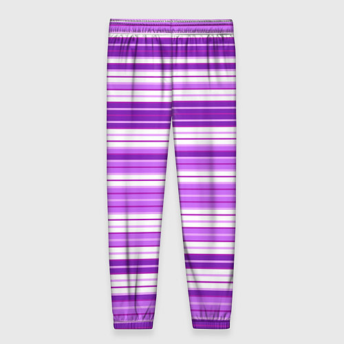 Женские брюки Фиолетовые полосы / 3D-принт – фото 2