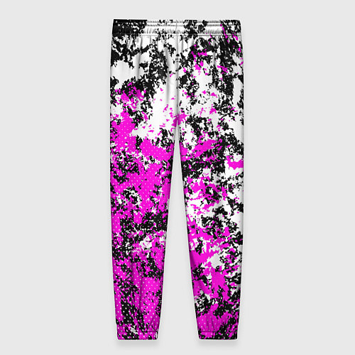 Женские брюки Розово белая краска / 3D-принт – фото 2