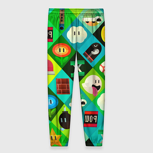 Женские брюки Марио паттерн / 3D-принт – фото 2