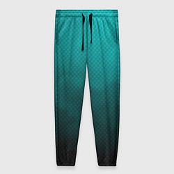 Женские брюки Бирюзово-черный дым - Хуф и Ся