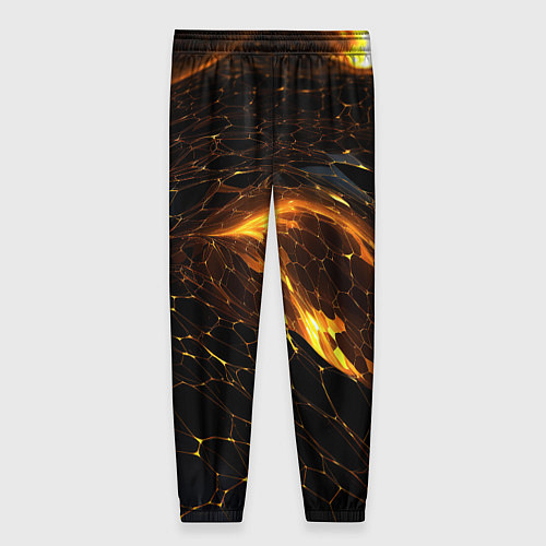 Женские брюки Black gold texture / 3D-принт – фото 2
