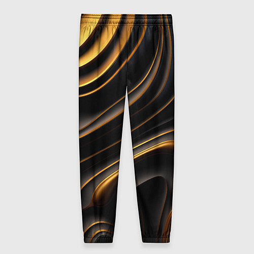 Женские брюки Золотые барельефы / 3D-принт – фото 2