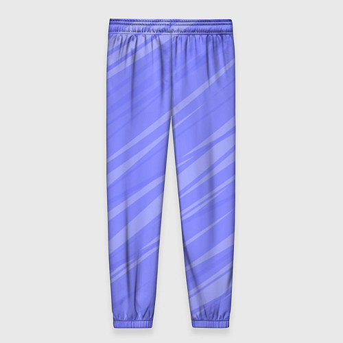 Женские брюки Диагональные полосы сиреневый / 3D-принт – фото 2