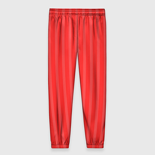 Женские брюки Полосатый красный / 3D-принт – фото 2
