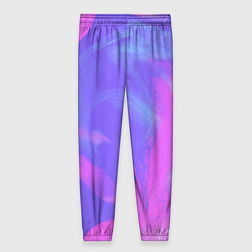 Женские брюки Сиреневая абстракция / 3D-принт – фото 2