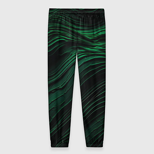Женские брюки Dark green texture / 3D-принт – фото 2