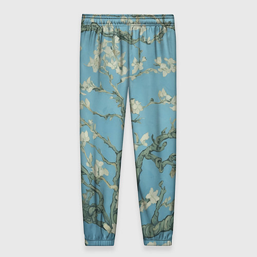 Женские брюки Цветущие ветки миндаля - картина ван Гога / 3D-принт – фото 2