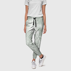 Брюки женские Зелёный мрамор, цвет: 3D-принт — фото 2