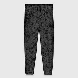Брюки женские Тёмно-серый паттерн пятнистый, цвет: 3D-принт