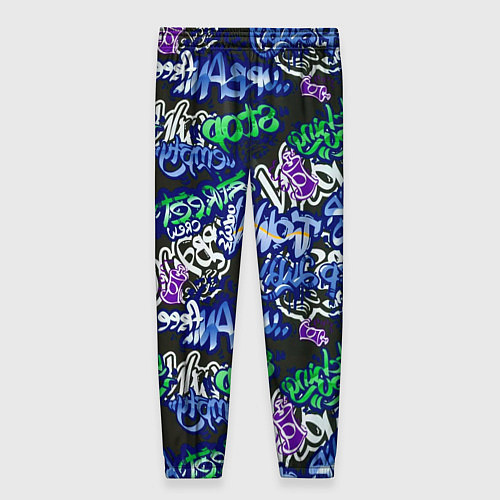 Женские брюки Граффити паттерн / 3D-принт – фото 2