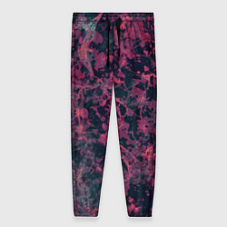 Брюки женские Абстракция - аметистовый ирис, цвет: 3D-принт
