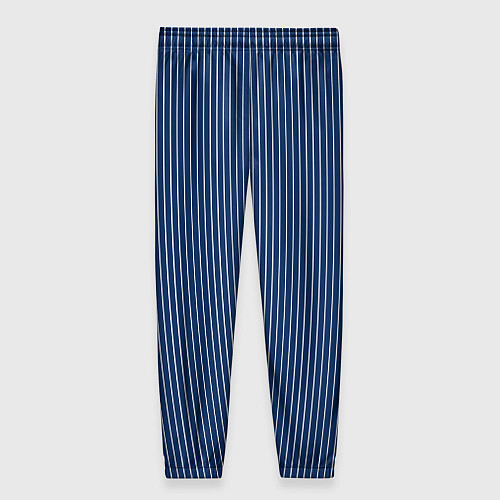 Женские брюки Строгий синий в полоску / 3D-принт – фото 2