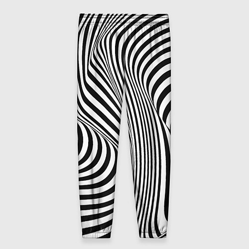 Женские брюки Цвета зебры оптическая иллюзия / 3D-принт – фото 2