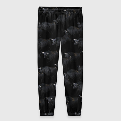 Женские брюки Ночные быки / 3D-принт – фото 2