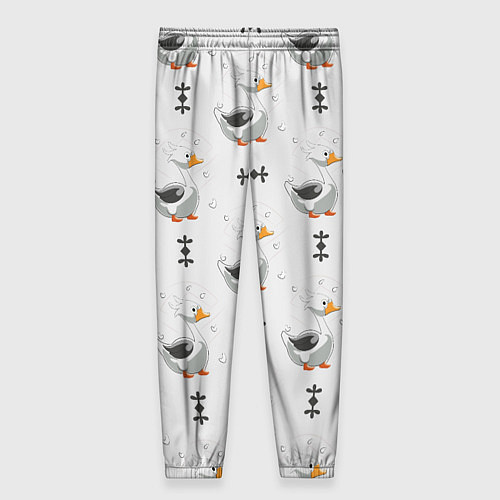 Женские брюки Гусь и фигуры / 3D-принт – фото 2