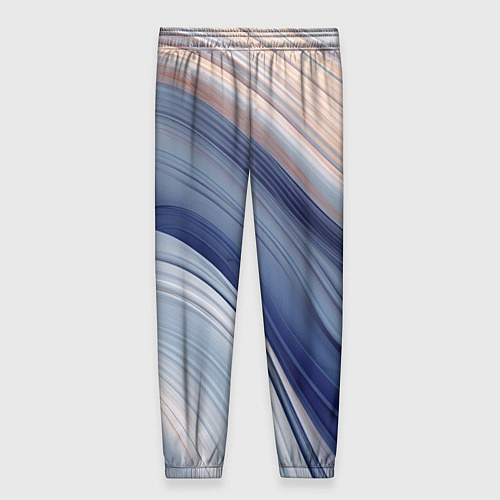 Женские брюки Blue liquid / 3D-принт – фото 2