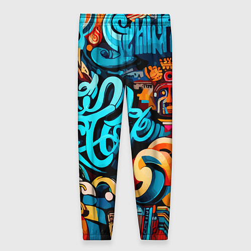 Женские брюки Abstract graffiti - ai art / 3D-принт – фото 2