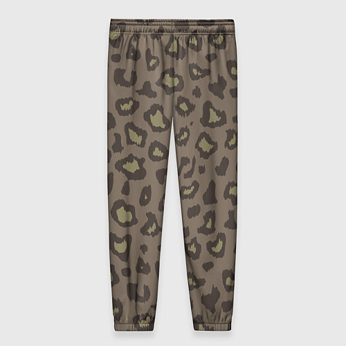 Женские брюки Темный леопардовый узор / 3D-принт – фото 2
