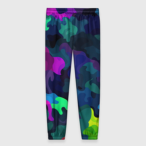 Женские брюки Хаотичный камуфляж / 3D-принт – фото 2