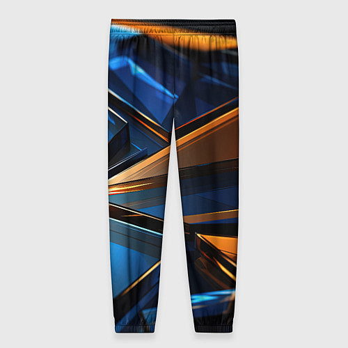 Женские брюки Синии стеклянные осколки / 3D-принт – фото 2