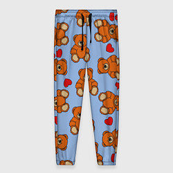Женские брюки Игрушки мишки и сердца