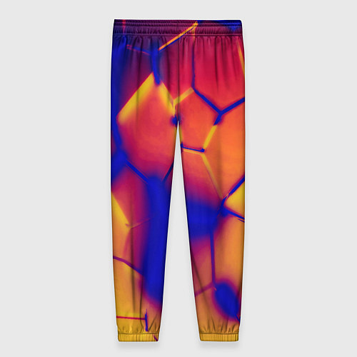 Женские брюки Плиты разломы сепия негатив / 3D-принт – фото 2