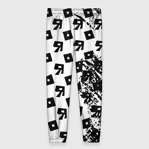 Женские брюки Roblox pattern game black / 3D-принт – фото 2