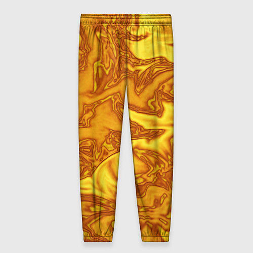 Женские брюки Абстракция жидкое золото / 3D-принт – фото 2