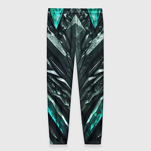 Женские брюки Зелёная малахитовая броня / 3D-принт – фото 2