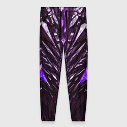 Женские брюки Фиолетовые кристаллы и камень